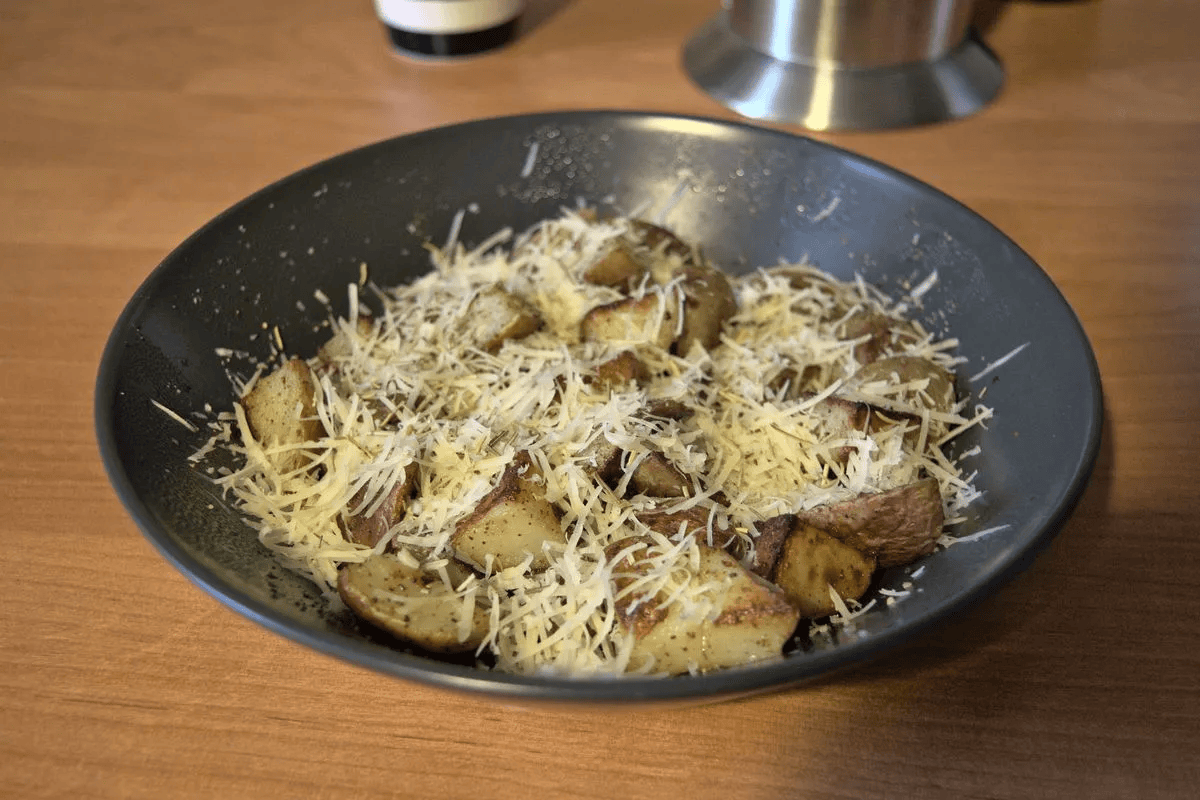 Crispy Pan-Fried Parmesan Rosemary Potatoes